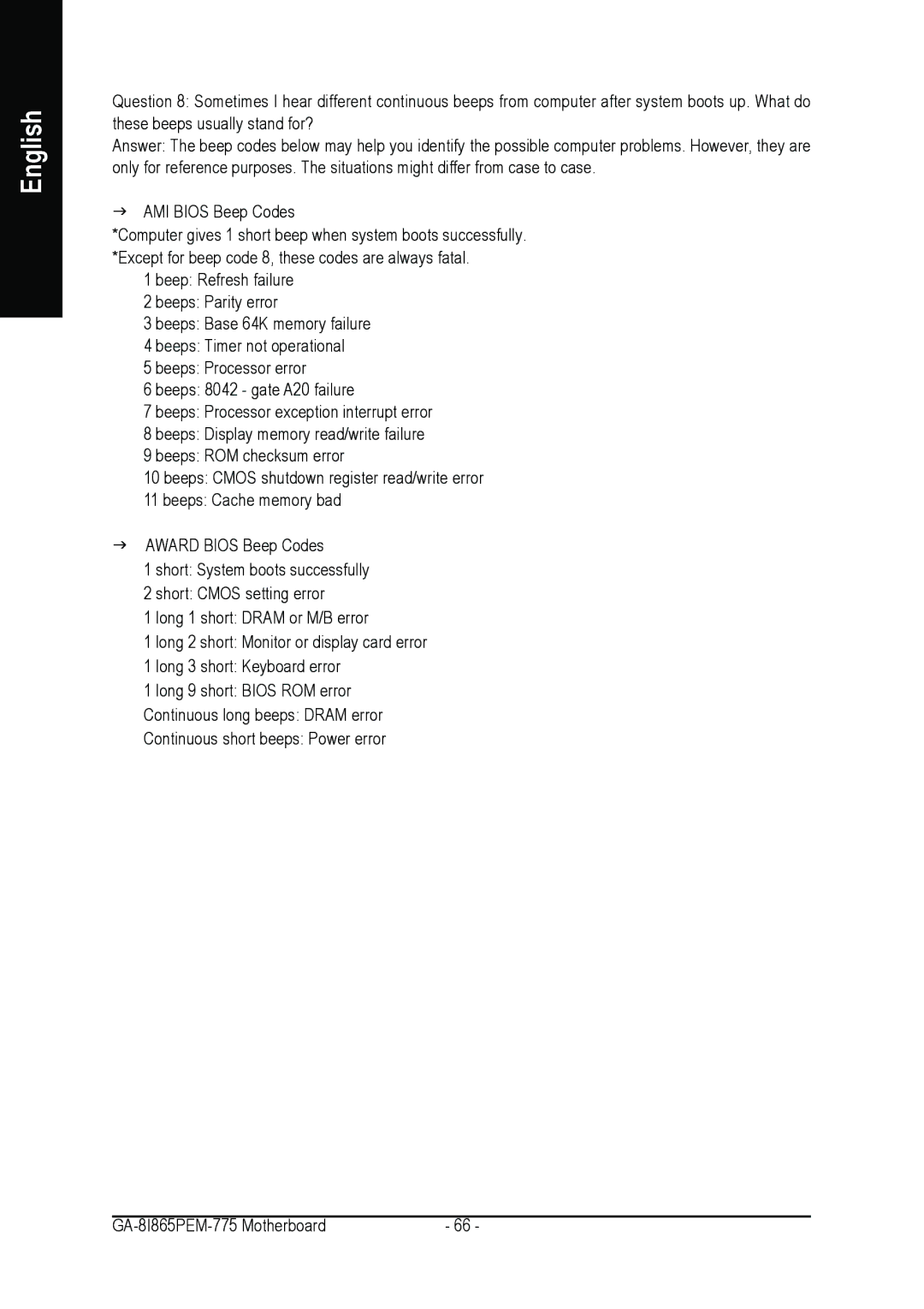 Gigabyte GA-8I865PEM-775 user manual English 