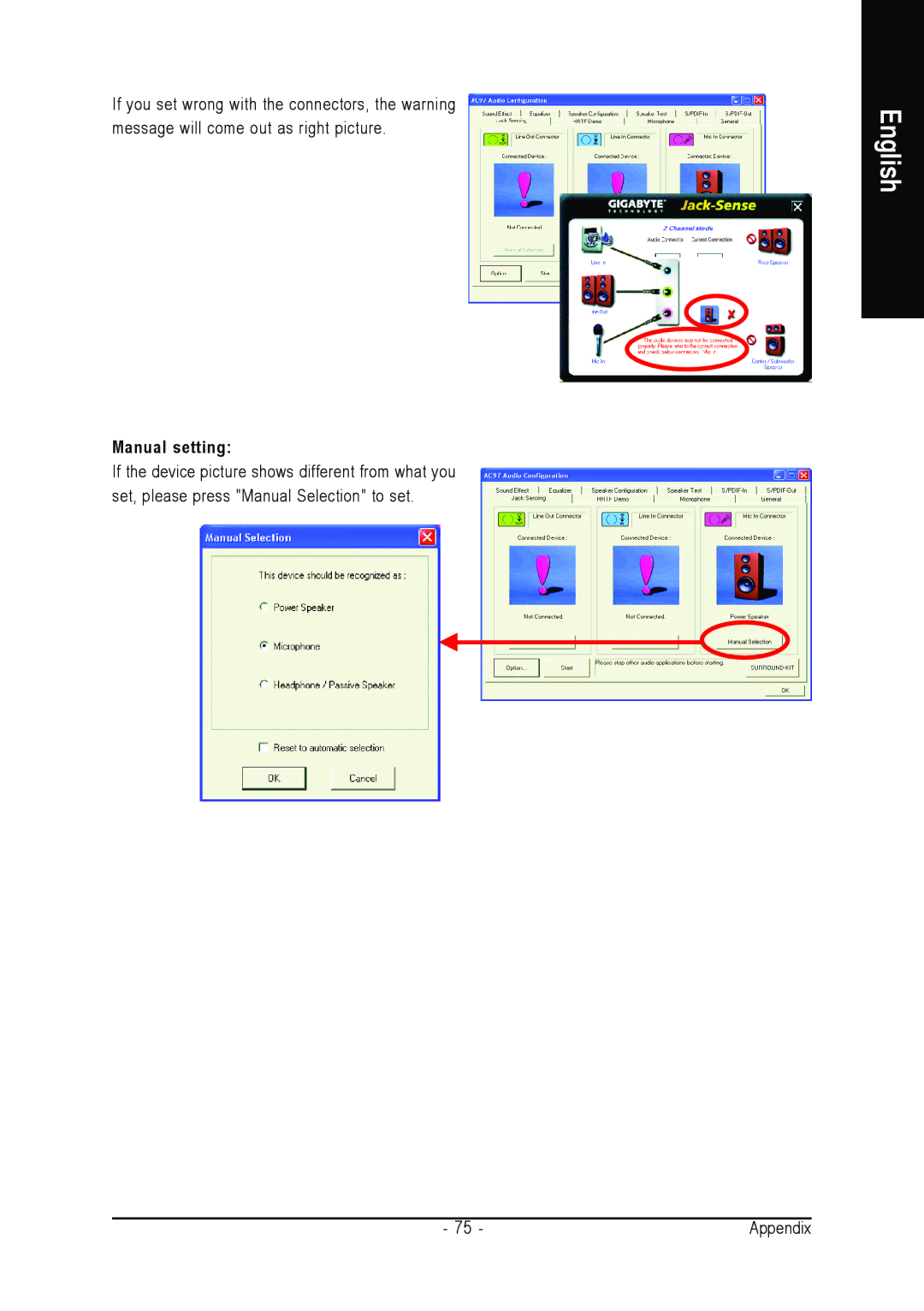 Gigabyte GA-8I915ME Series user manual Manual setting 