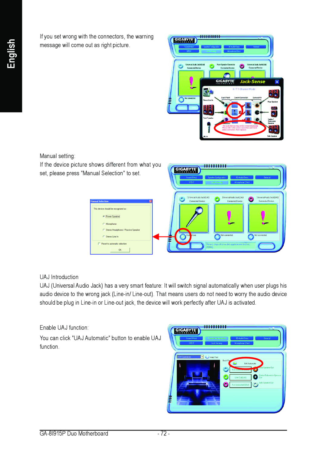 Gigabyte GA-8I915P DUO user manual English 