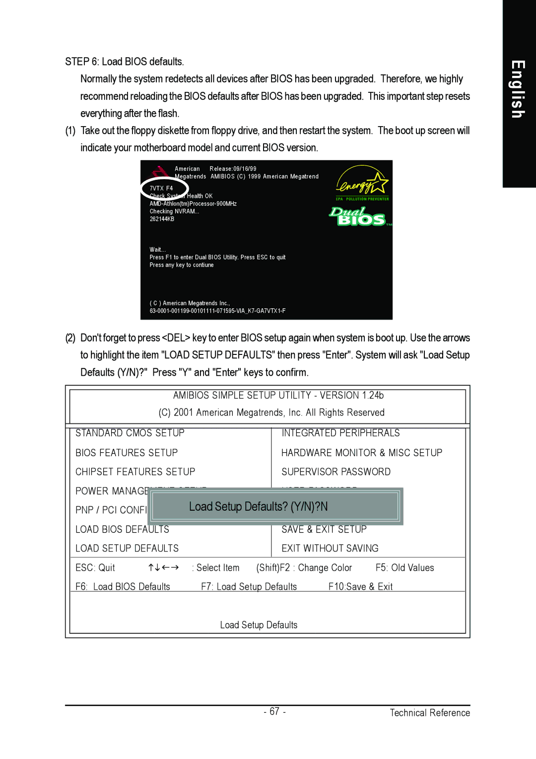 Gigabyte GA-8IR2003 manual Load Setup Defaults? Y/N?N 