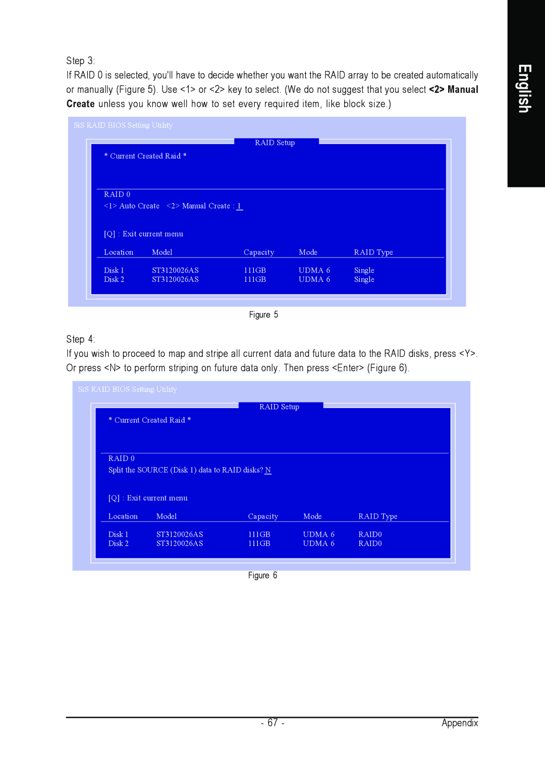 Gigabyte GA-8S661FXM-775 user manual Udma RAID0 