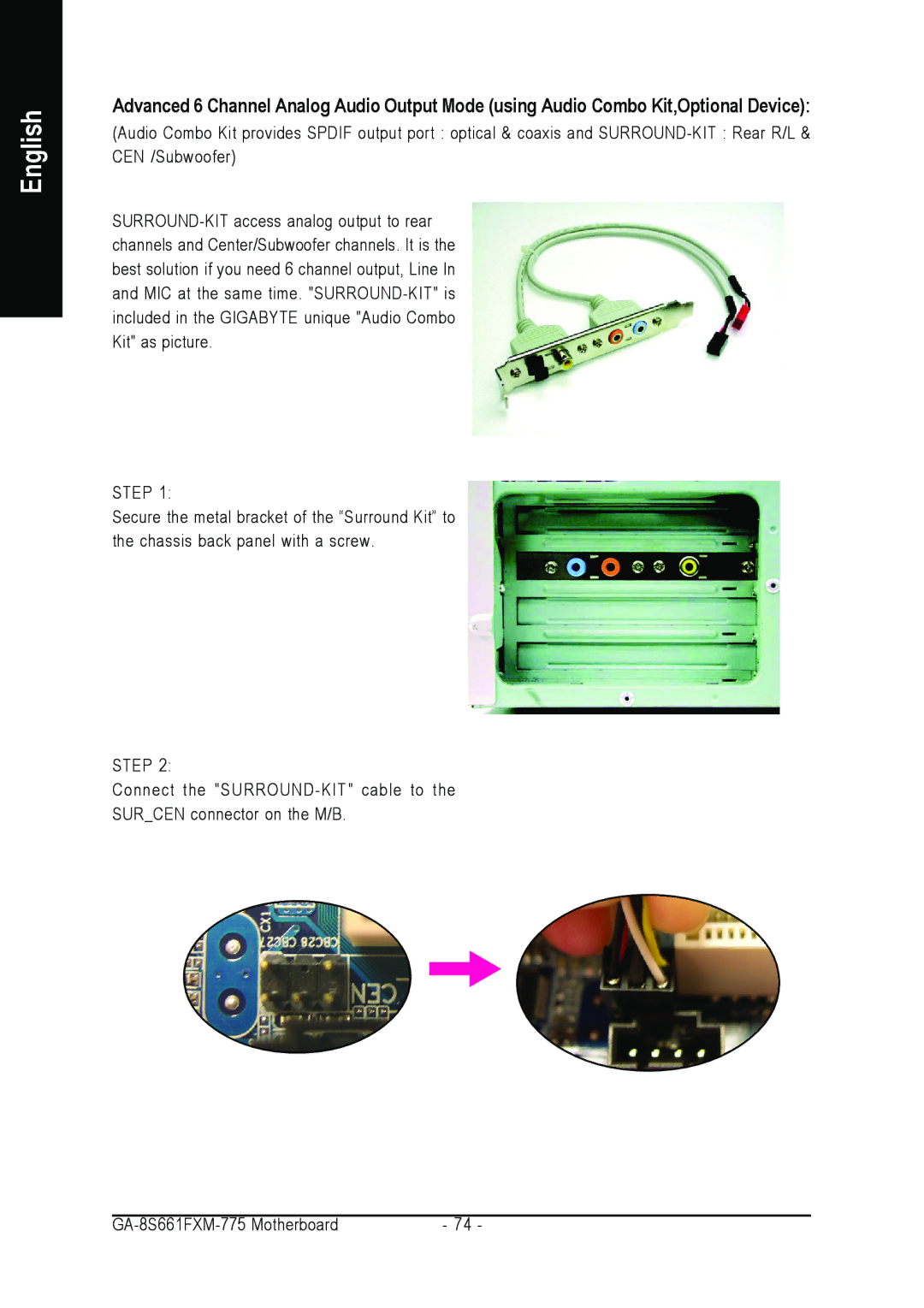 Gigabyte GA-8S661FXM-775 user manual English 