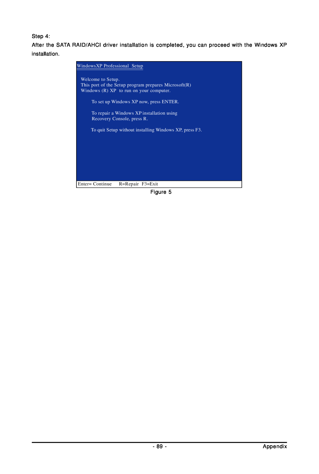 Gigabyte GA-EP45-UD3LR user manual WindowsXP Professional Setup Welcome to Setup 