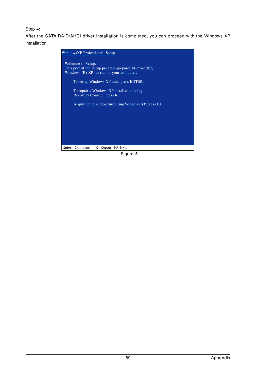 Gigabyte GA-EP45-UD3LR user manual Enter= Continue R=Repair F3=Exit 