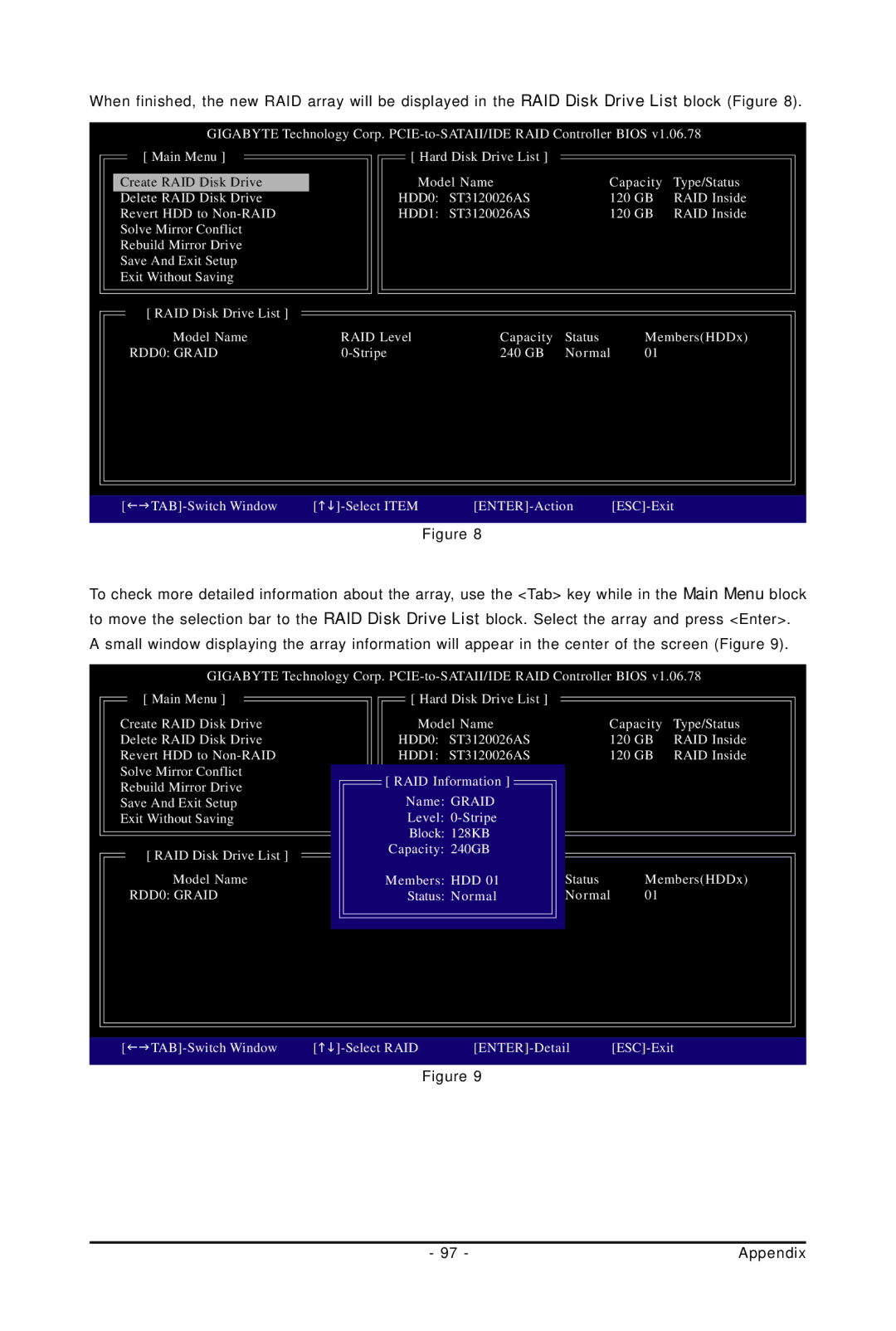 Gigabyte GA-EP45-UD3P user manual RDD0 Graid 