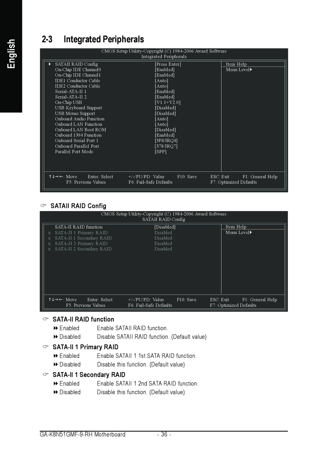 Gigabyte GA-K8N51GMF-9-RH user manual Integrated Peripherals, Spp 