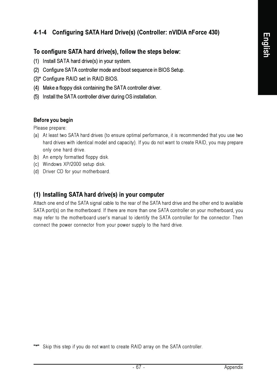 Gigabyte GA-K8N51PVM9-RH user manual Installing Sata hard drives in your computer, Before you begin 