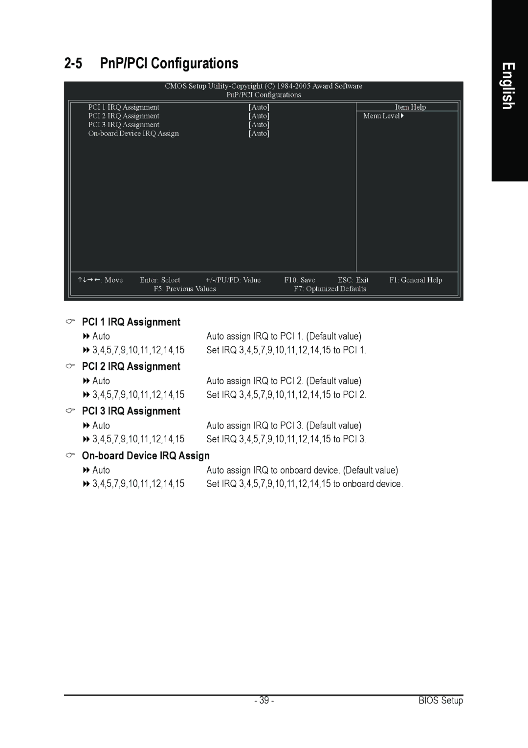 Gigabyte GA-K8NE user manual PnP/PCI Configurations 