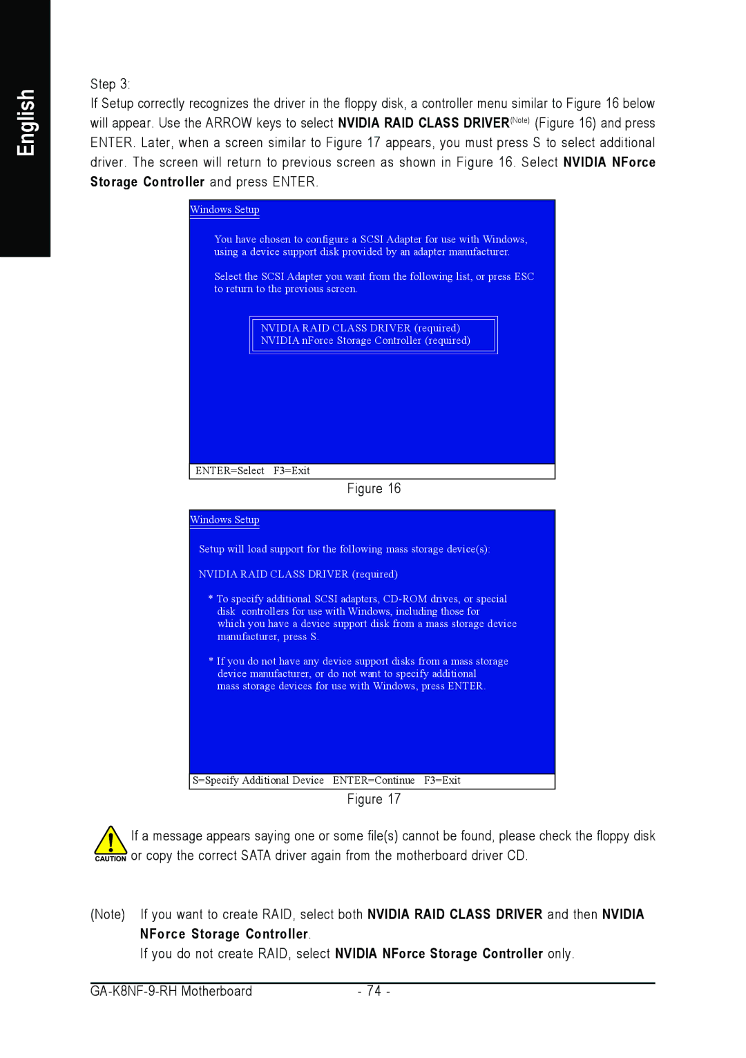 Gigabyte GA-K8NF-9-RH user manual NForce Storage Controller 