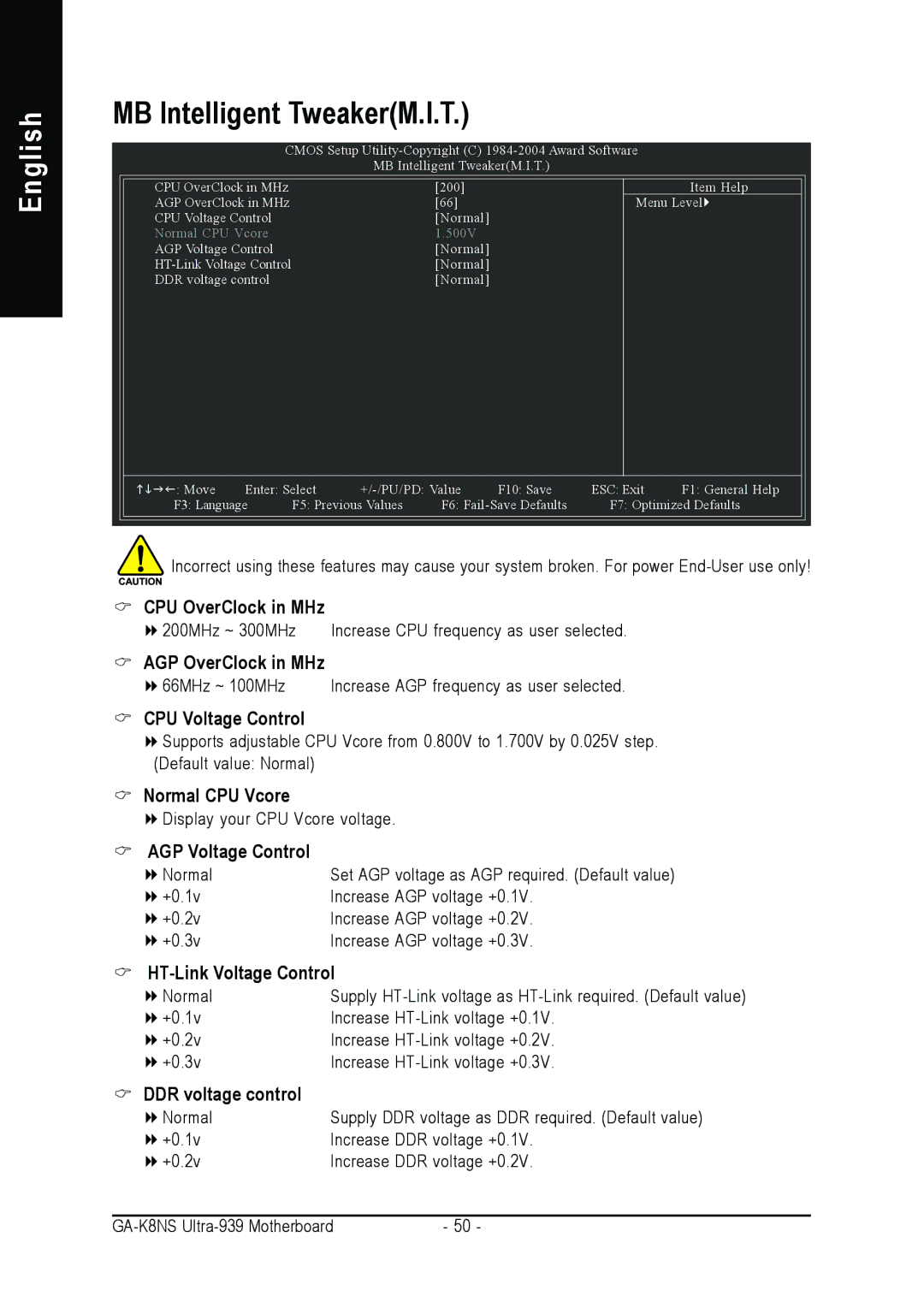 Gigabyte GA-K8NS ULTRA-939 user manual MB Intelligent TweakerM.I.T 