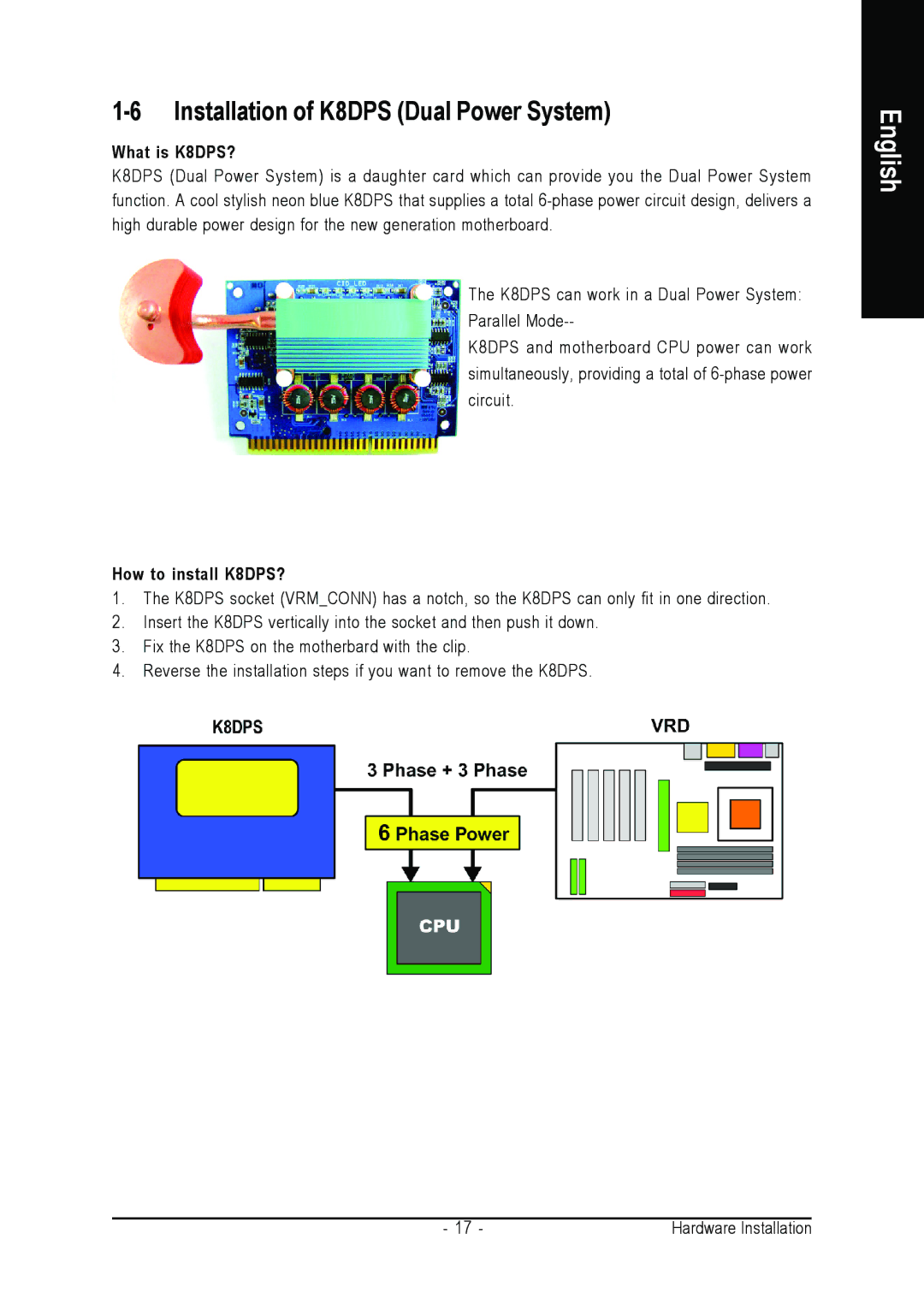 Gigabyte GA-K8NXP-SLI user manual Installation of K8DPS Dual Power System, What is K8DPS? 