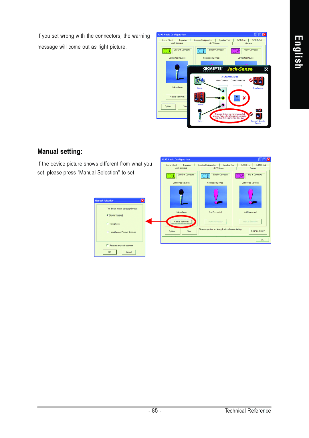 Gigabyte GA-K8S760M user manual Manual setting 