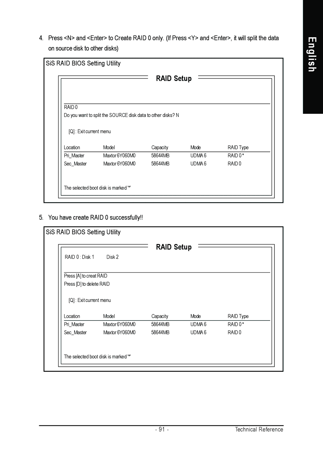 Gigabyte GA-K8S760M user manual Udma RAID 