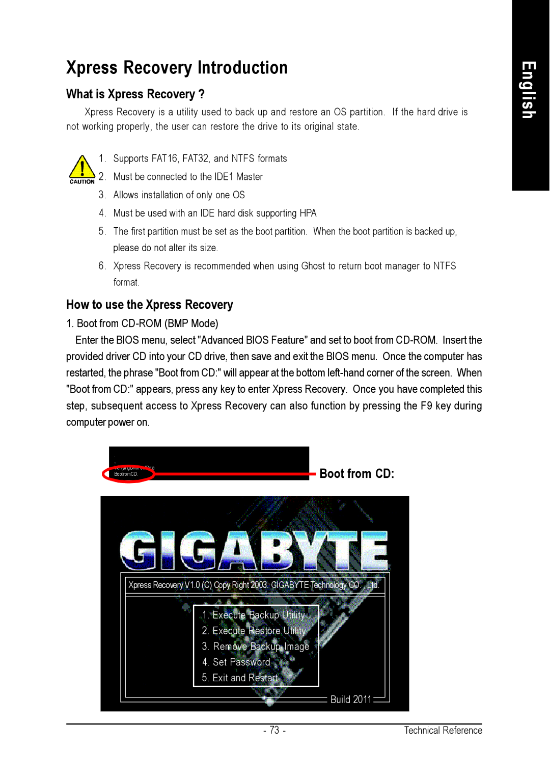 Gigabyte GA-K8VM800M user manual Xpress Recovery Introduction, What is Xpress Recovery ?, How to use the Xpress Recovery 