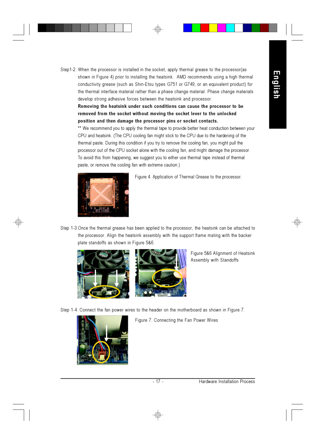 Gigabyte GA-K8VT800M user manual Connecting the Fan Power Wires 