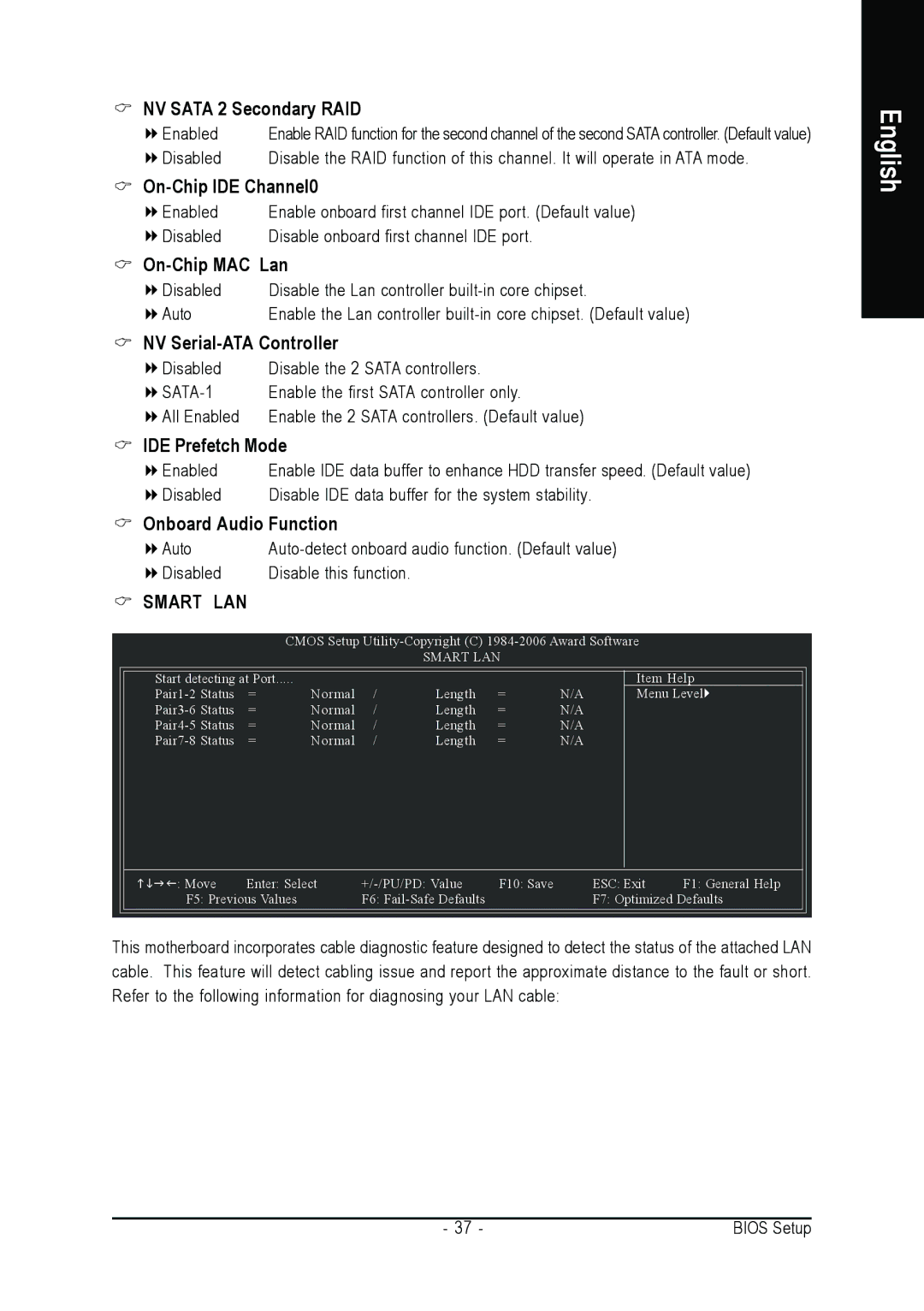 Gigabyte GA-M55S-S3 user manual NV Sata 2 Secondary RAID, On-Chip IDE Channel0, On-Chip MAC Lan, NV Serial-ATA Controller 