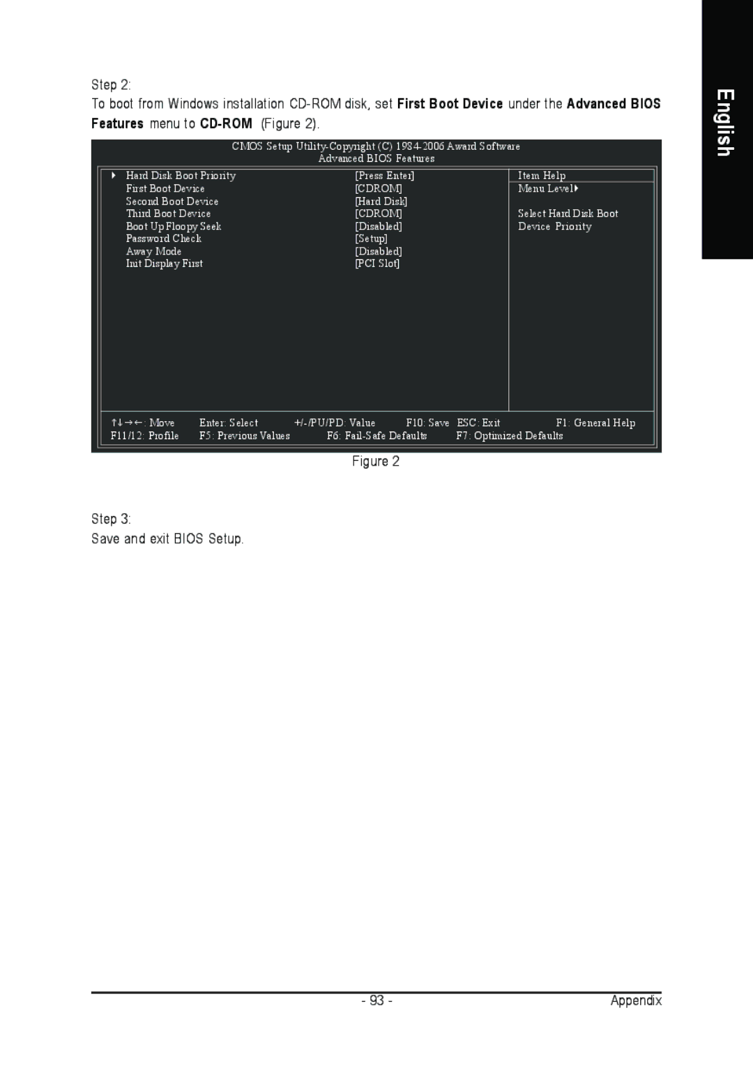 Gigabyte GA-M59SLI-S4, GA-M59SLI-S5 user manual Step Save and exit Bios Setup 