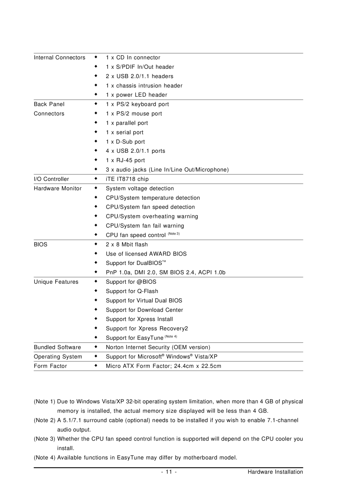 Gigabyte GA-M61PME-S2P user manual Bios 