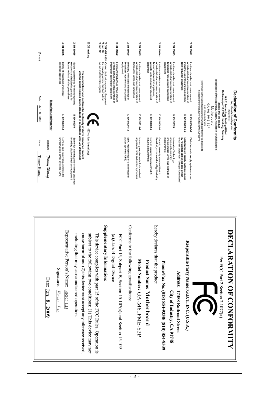 Gigabyte GA-M61PME-S2P user manual Motherboard 