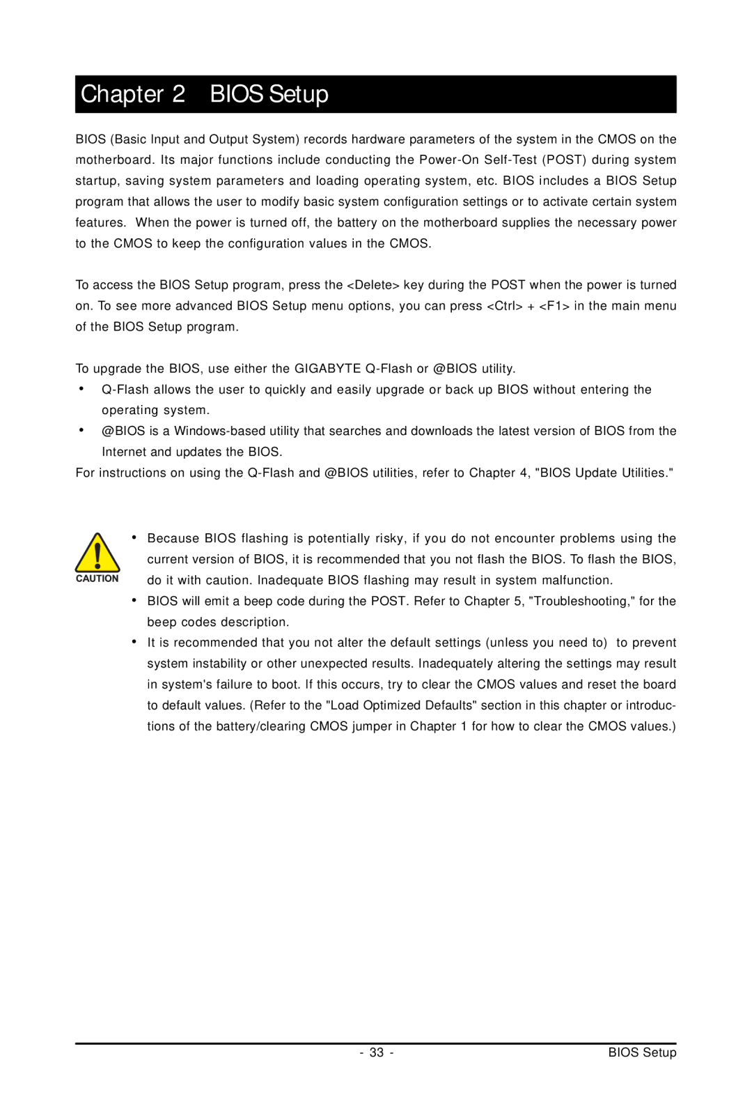 Gigabyte GA-MA770T-UD3P user manual Bios Setup 