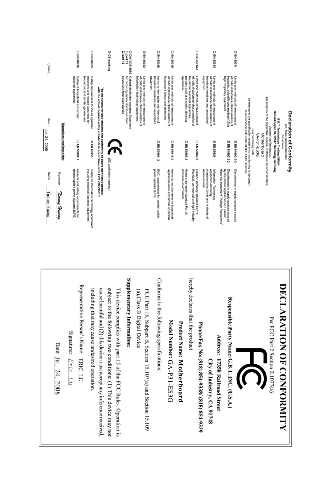 Gigabyte GA-P31-ES3G user manual Motherboard 