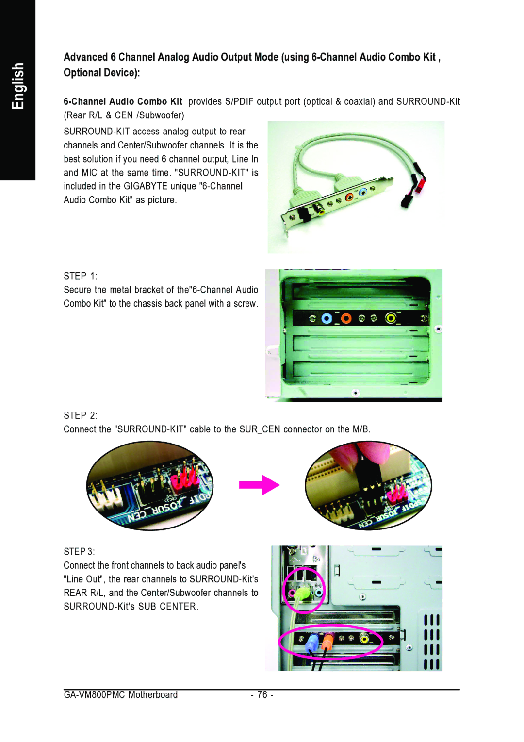 Gigabyte GA-VM800PMC user manual English 