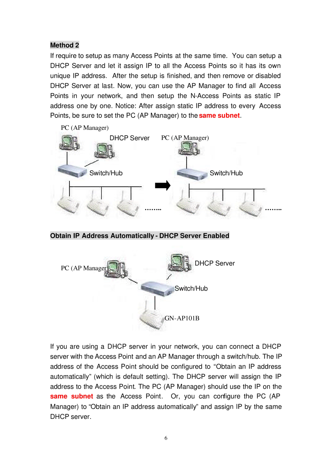 Gigabyte GN-AP101B manual Obtain IP Address Automatically Dhcp Server Enabled 