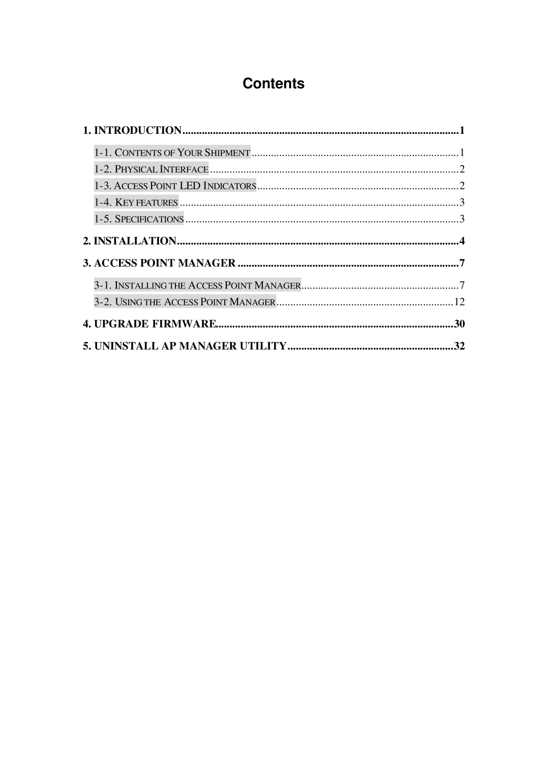 Gigabyte GN-AP101B manual Contents 