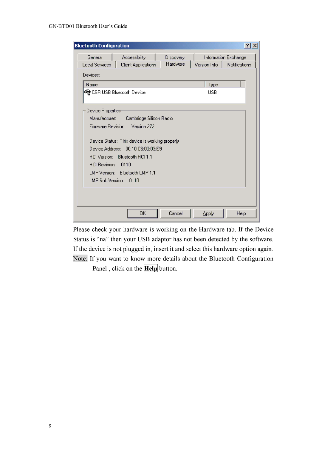 Gigabyte manual GN-BTD01 Bluetooth User’s Guide 