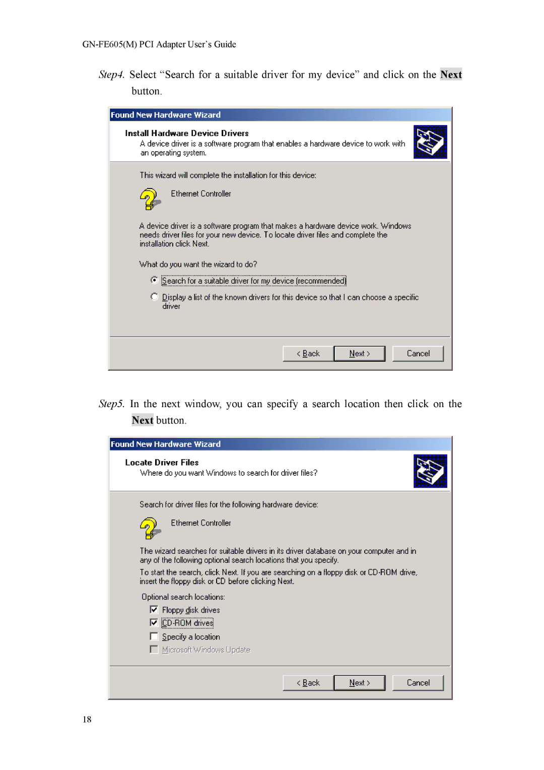 Gigabyte manual GN-FE605M PCI Adapter User’s Guide 