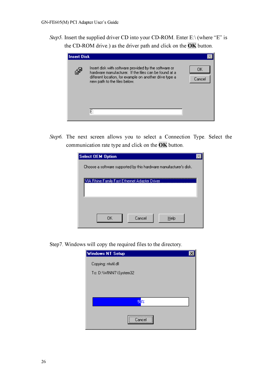 Gigabyte manual GN-FE605M PCI Adapter User’s Guide 