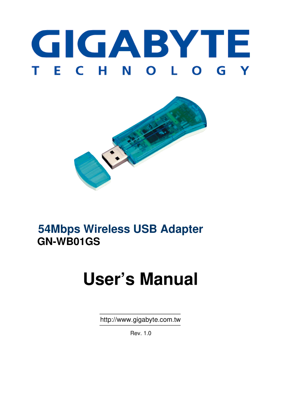 Gigabyte GN-WB01GS user manual User’s Manual 