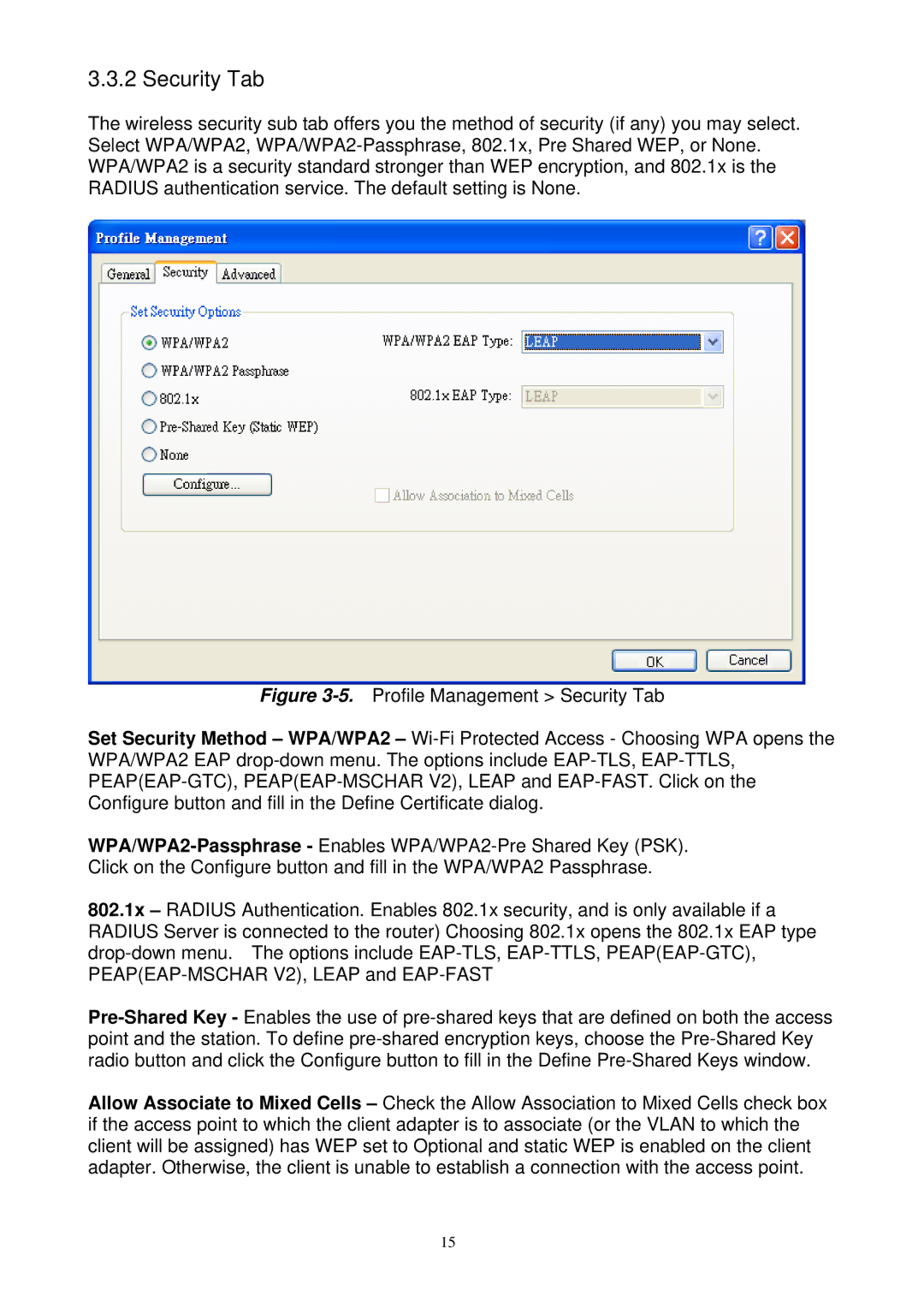 Gigabyte GN-WM01GT user manual Security Tab 