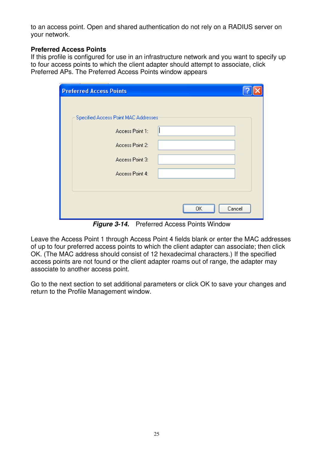 Gigabyte GN-WM01GT user manual Preferred Access Points 