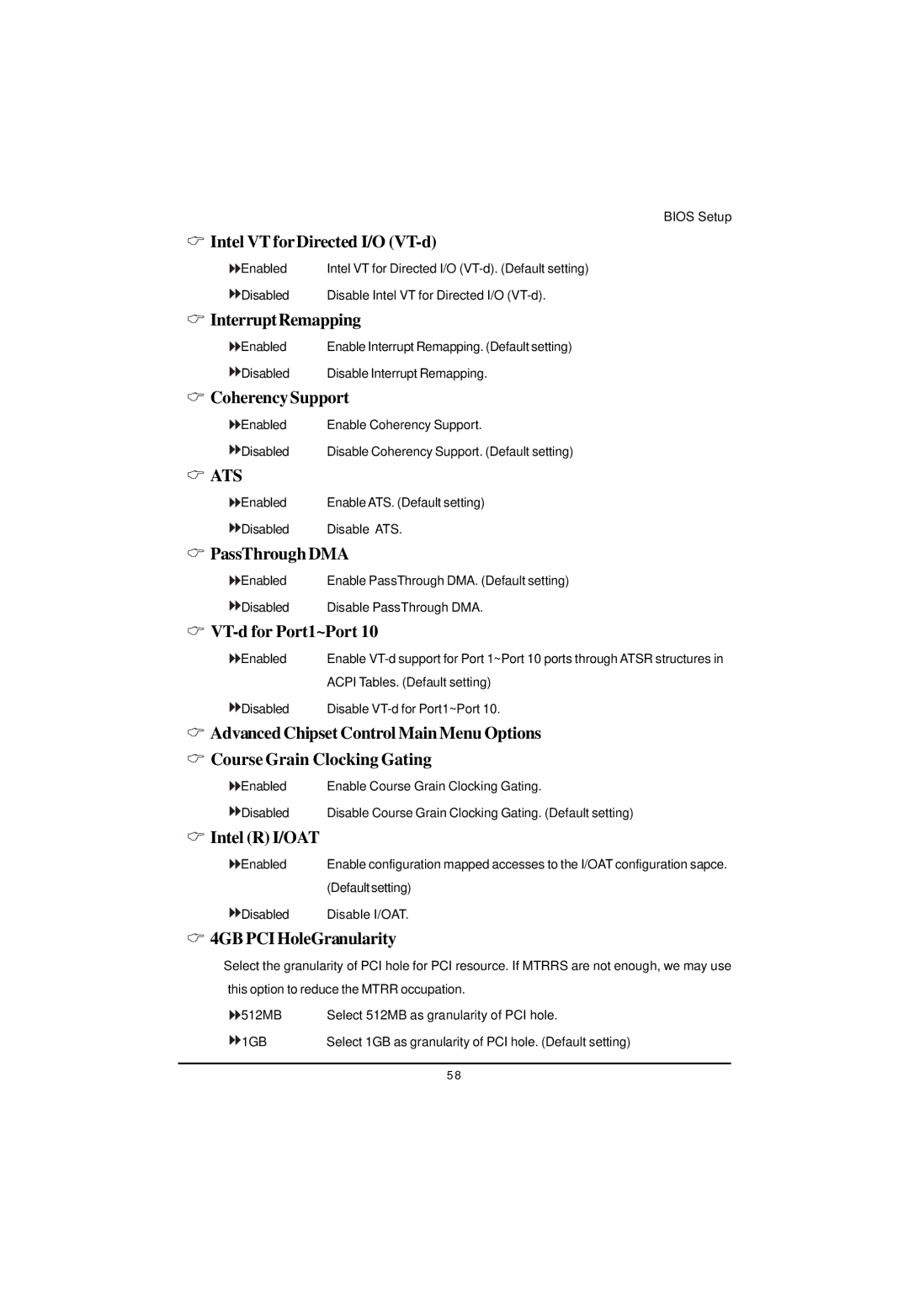 Gigabyte GS-R12T4H2-RH manual Intel VT forDirected I/O VT-d, InterruptRemapping, Coherency Support, PassThrough DMA 