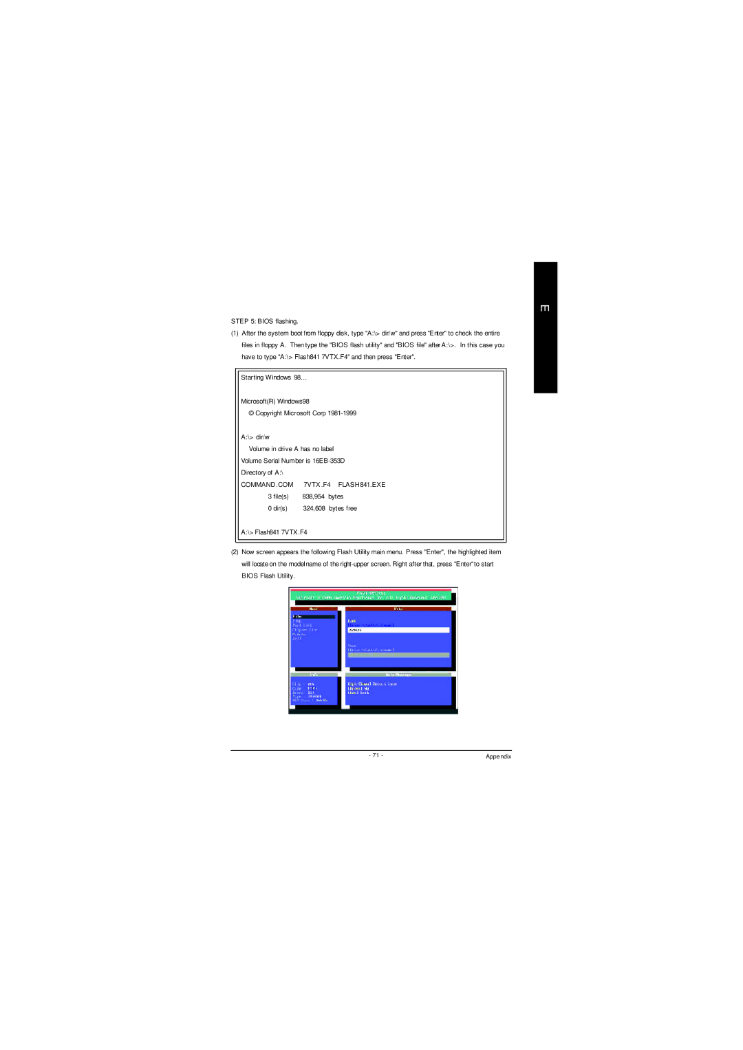 Gigabyte GA-8ILFT, P4 Titan-DDR Motherboard user manual 7VTX .F4 FLASH841.EXE 