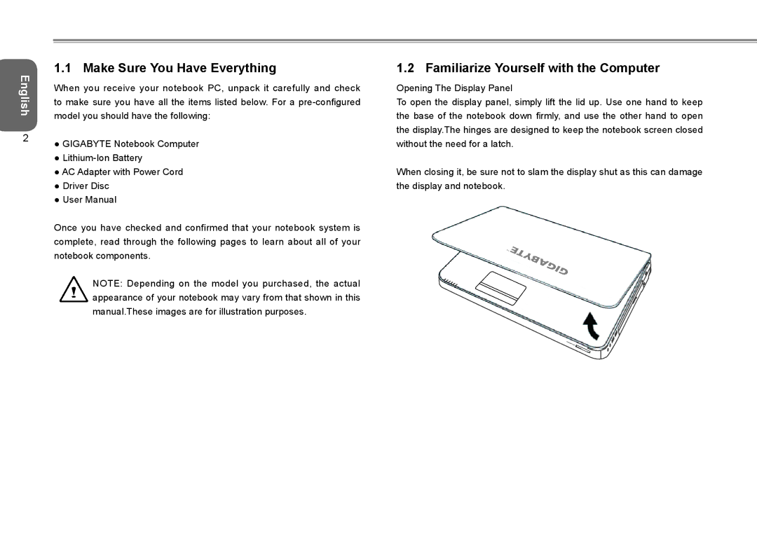 Gigabyte Q2532 manual Make Sure You Have Everything, Familiarize Yourself with the Computer 