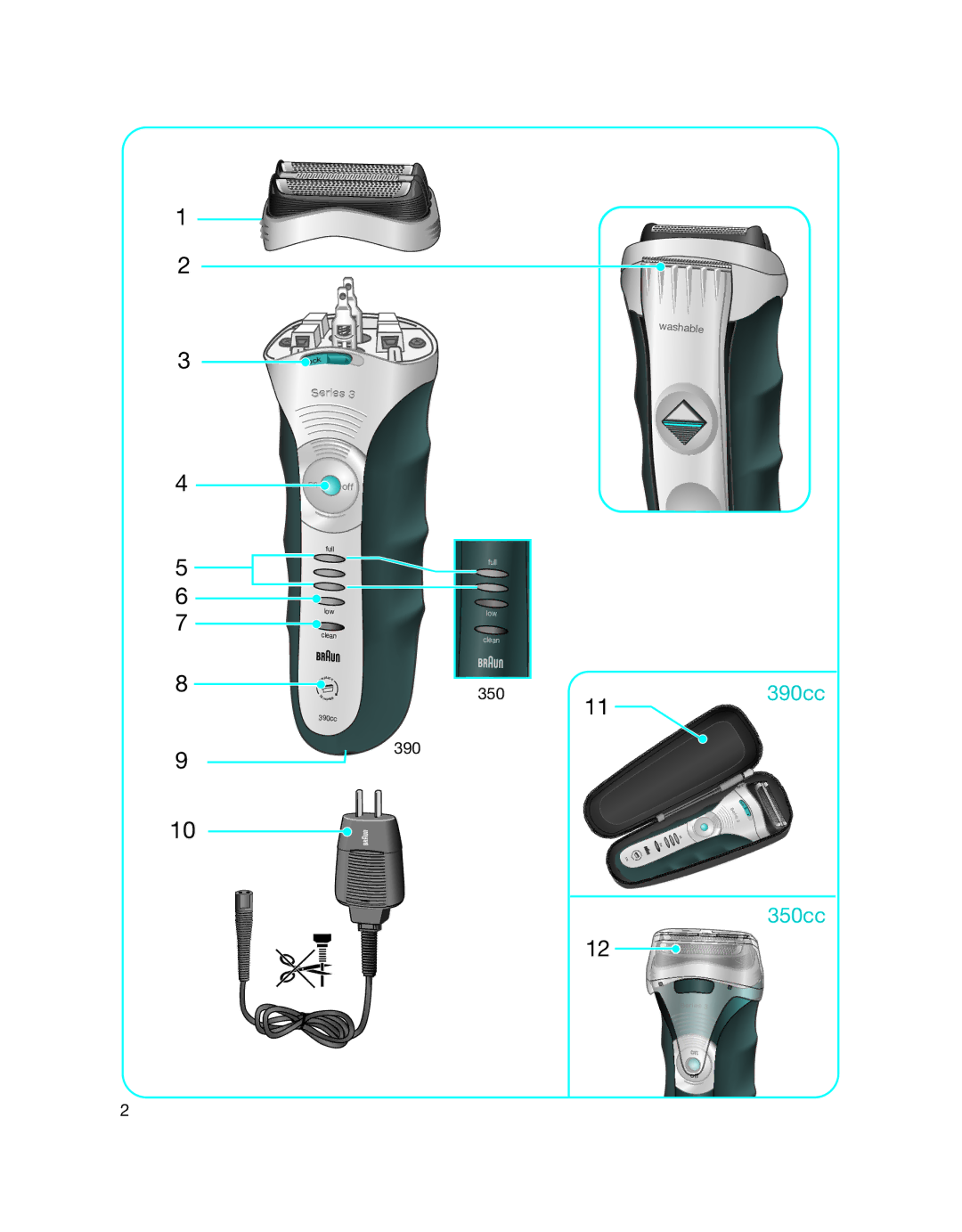 Gillette 390CC, 350CC manual 390cc 