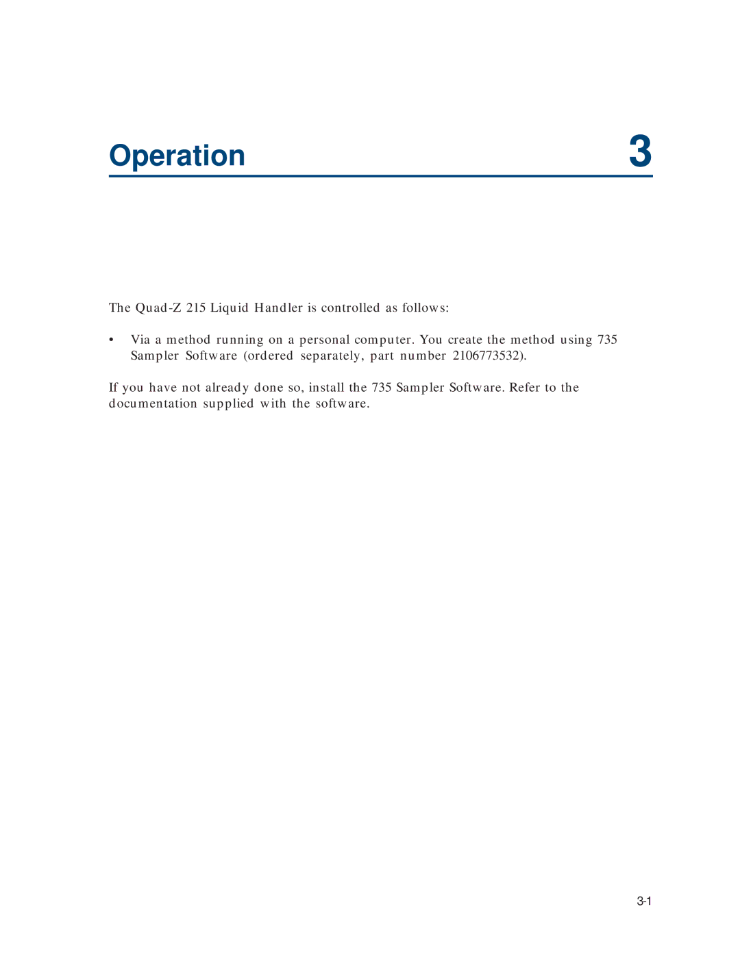 Gilson 215 manual Operation 