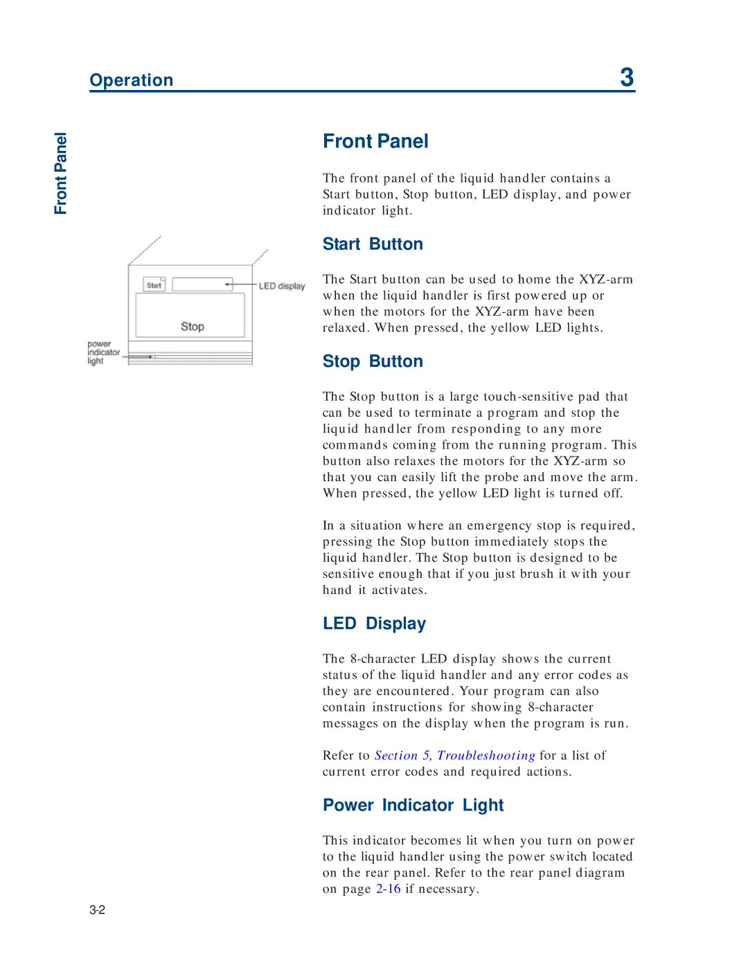 Gilson 215 manual Front Panel 