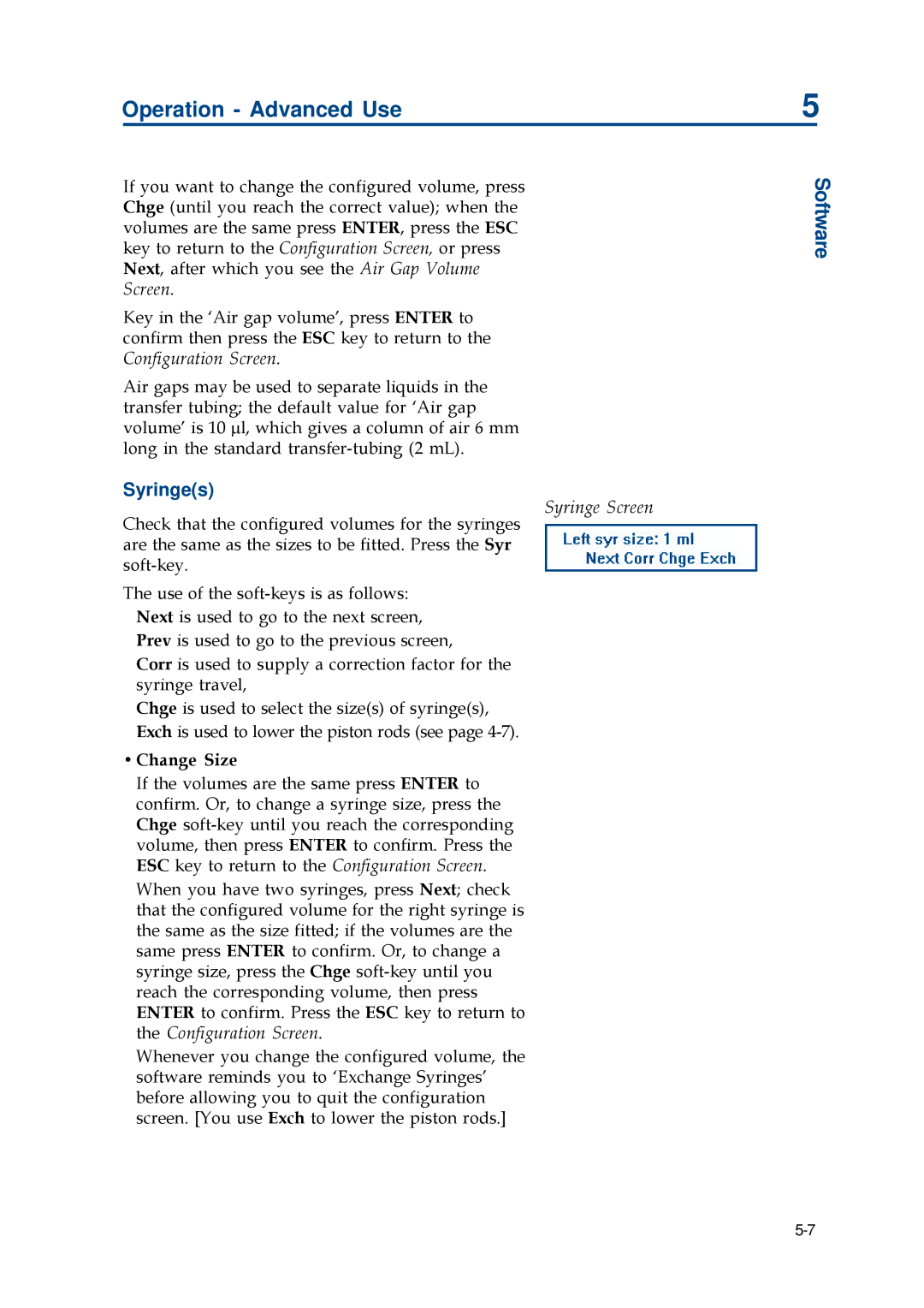 Gilson 402 manual Change Size 