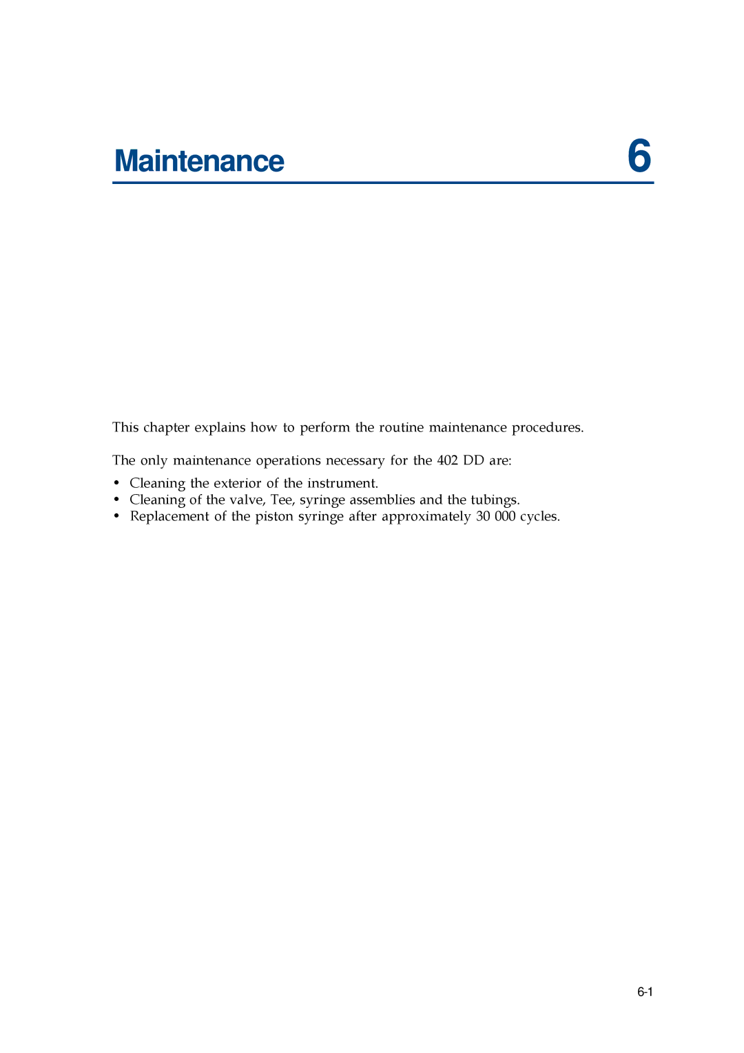 Gilson 402 manual Maintenance6 