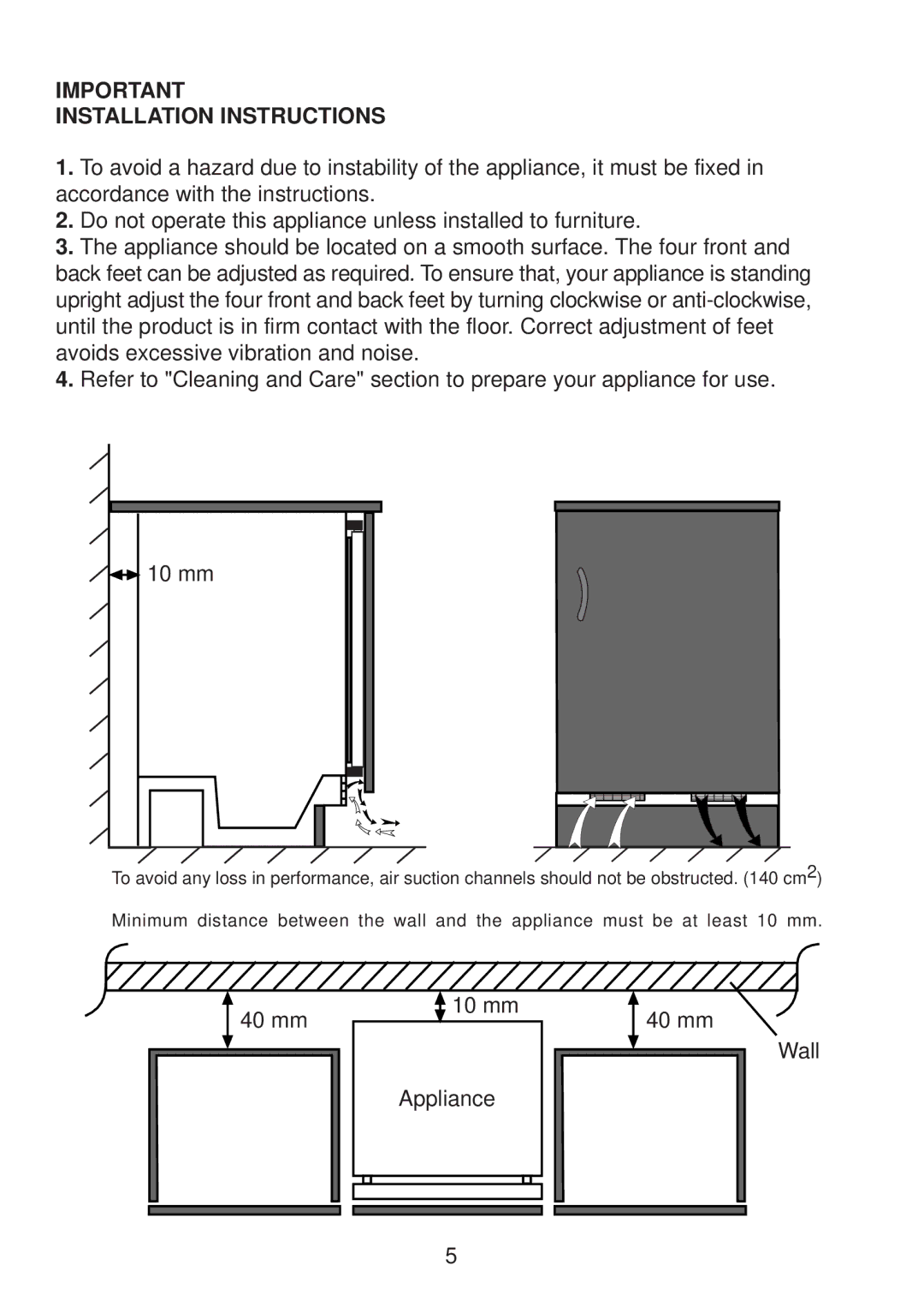 Glen Dimplex Home Appliances Ltd BE813 manual Installation Instructions 