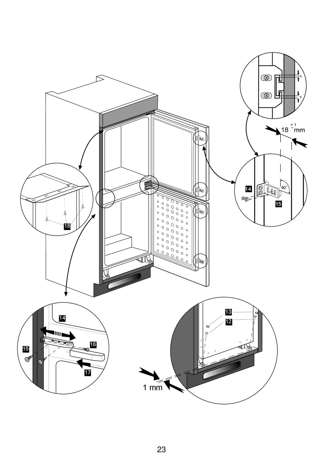 Glen Dimplex Home Appliances Ltd BE817 manual 18 mm 