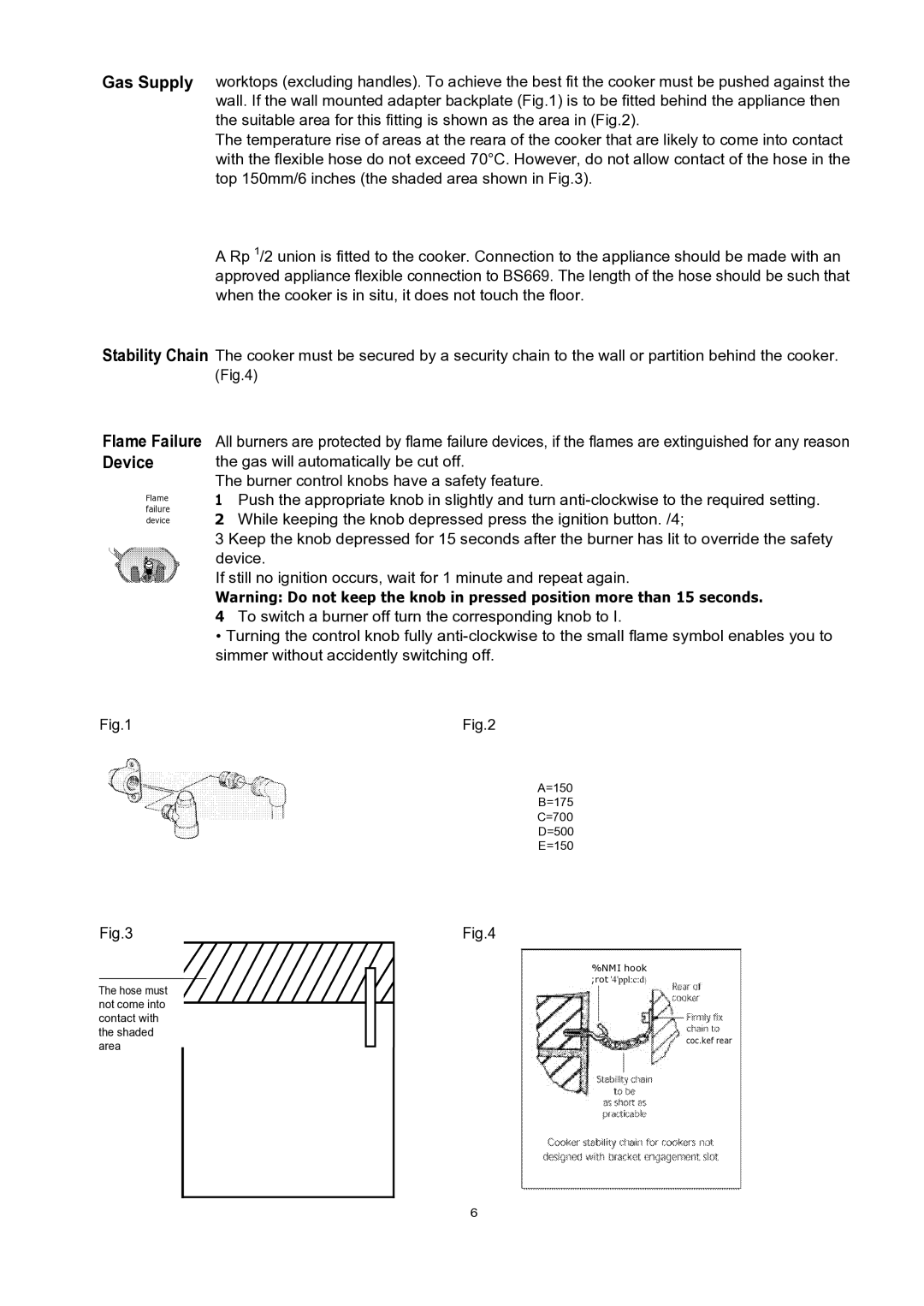 Glen Dimplex Home Appliances Ltd GT 755, GT 756 manual Gas Supply 