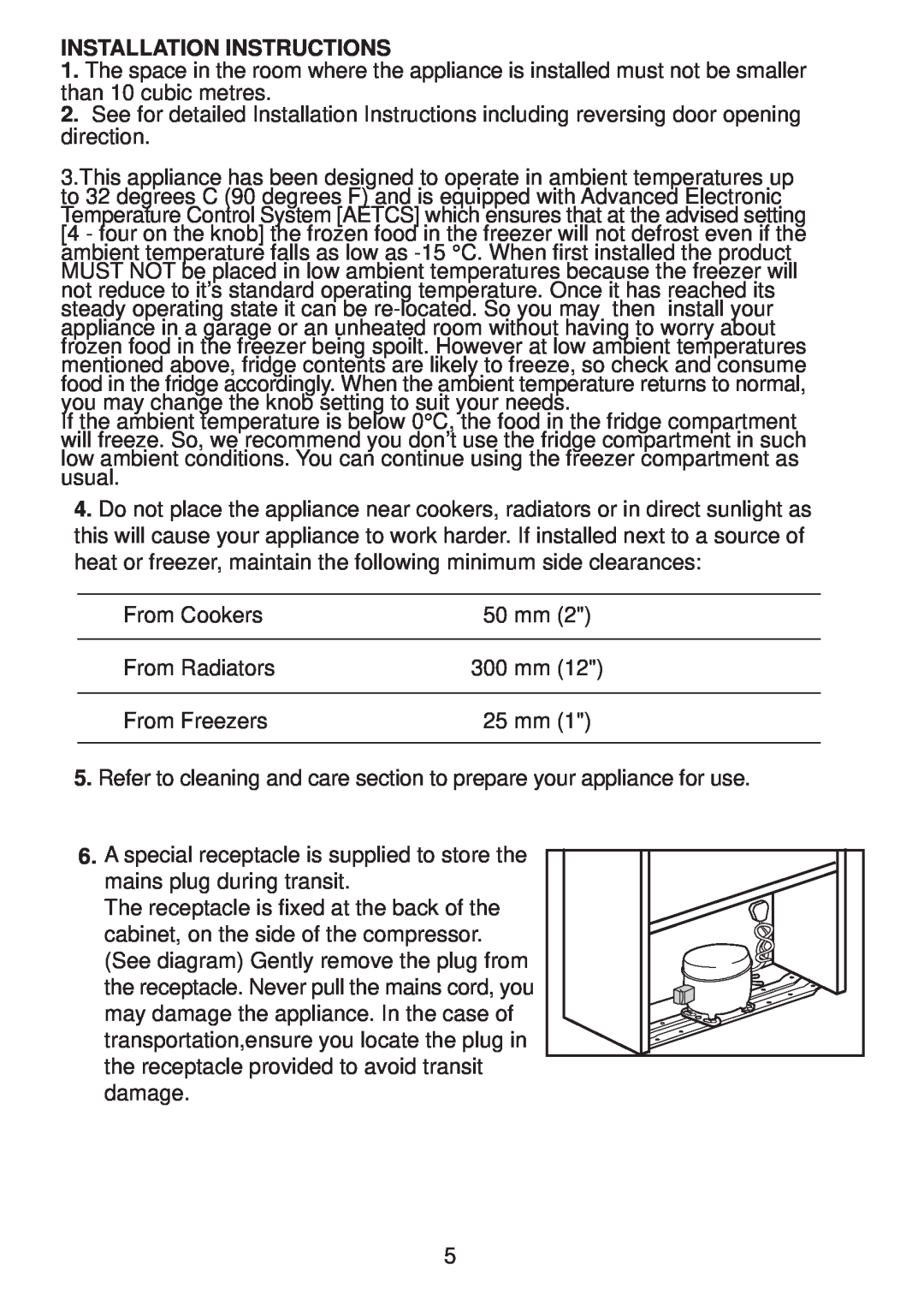 Glen Dimplex Home Appliances Ltd IFF5050FF manual Installation Instructions 