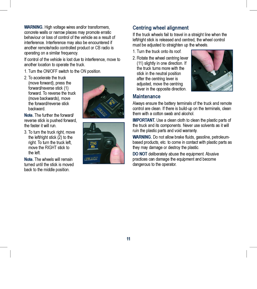 Global Machinery Company 18VDT18V instruction manual Centring wheel alignment, Maintenance 