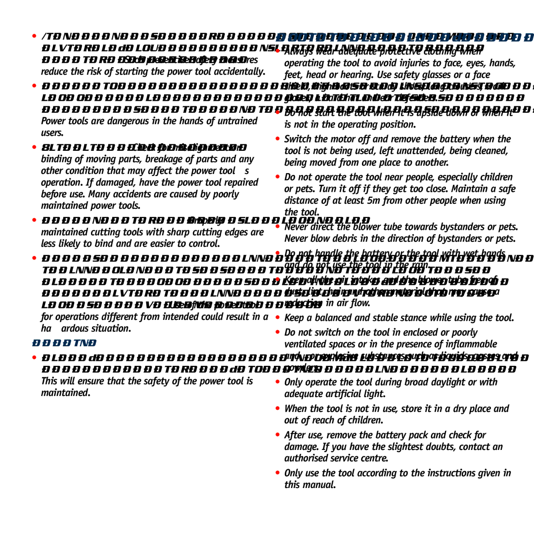 Global Machinery Company CBL18 instruction manual Additional safety rules for blowers, Service 