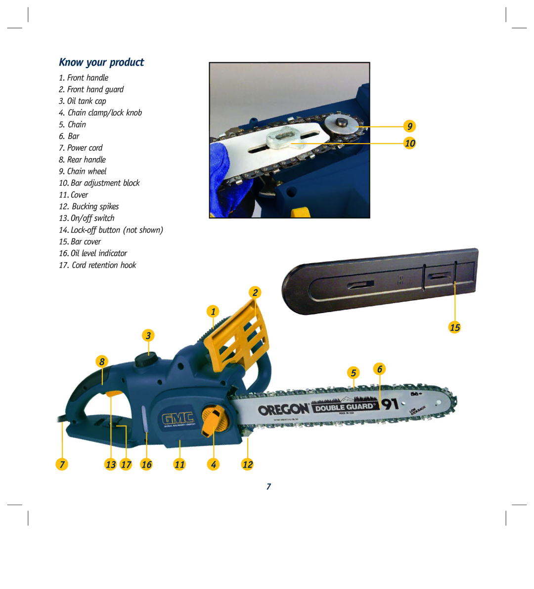 Global Machinery Company ELC2000 instruction manual Know your product 