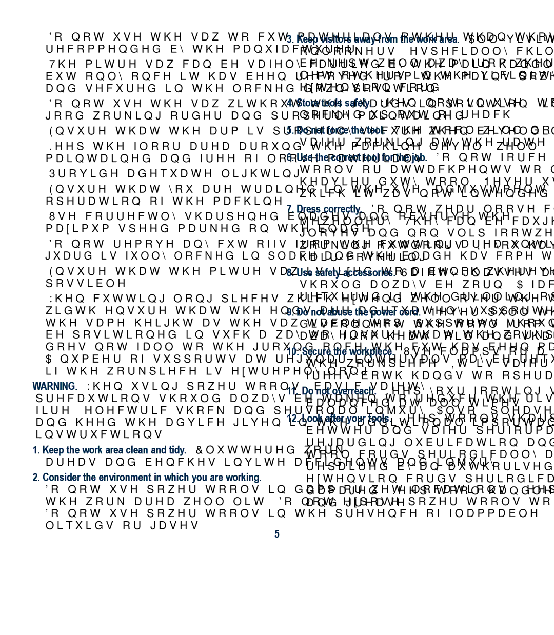 Global Machinery Company LSM210A instruction manual 